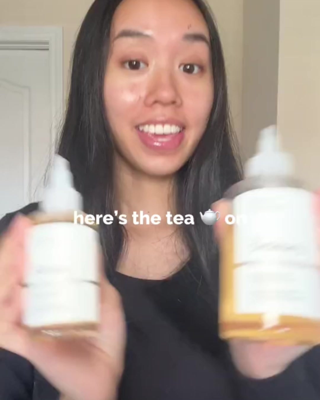 The Ordinary Meta ad creative — “Here's the tea…” — ingredient explainer